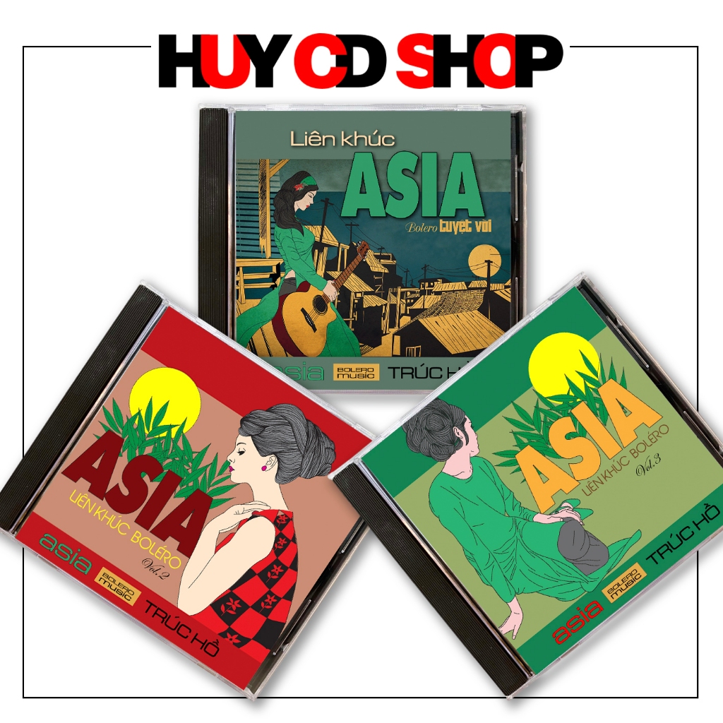Đĩa CD Liên khúc Asia Bolero Tuyệt vời - Nhạc vàng trữ tình Bolero - Đĩa lòng trắng