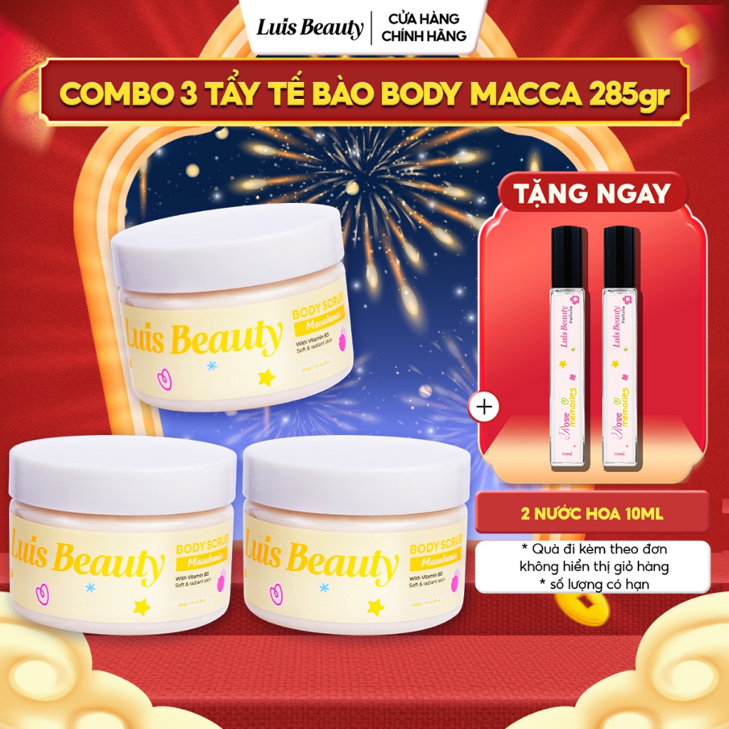 [DEAL SỈ] Tẩy Tế Bào Chết Body Luis Beauty 285gr Giúp Da Mềm Mại & Sáng Mịn Tự Nhiên