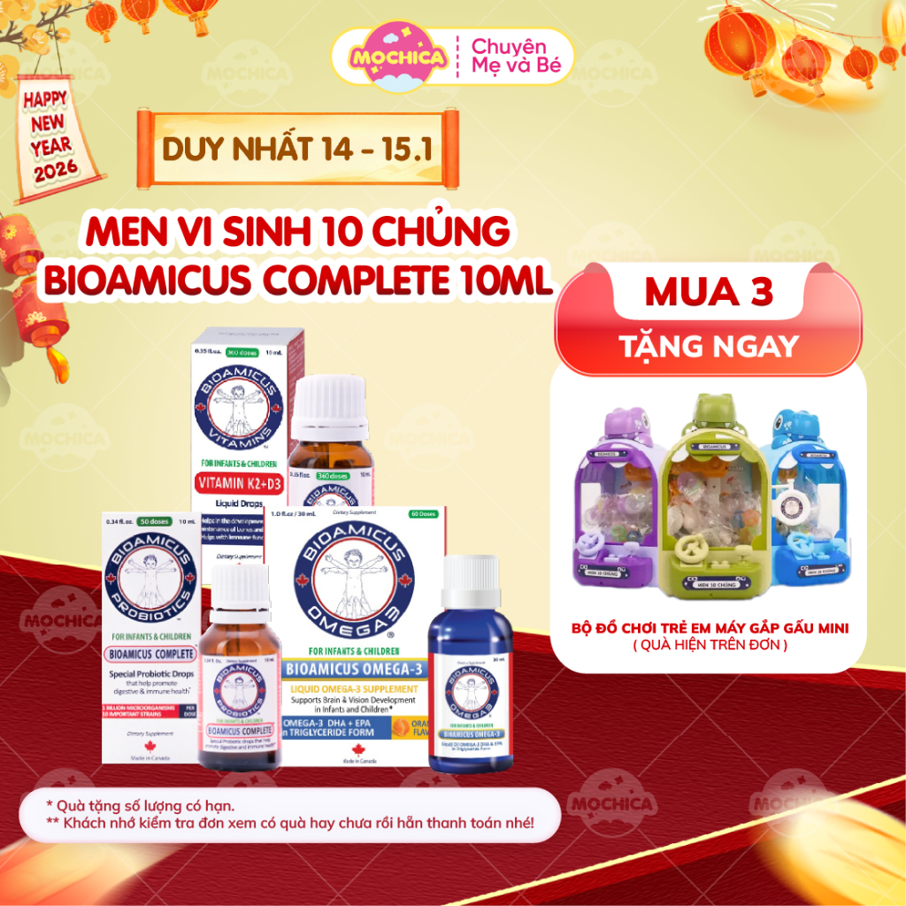 Men vi sinh 10 chủng BioAmicus Complete 10ml _Mochica