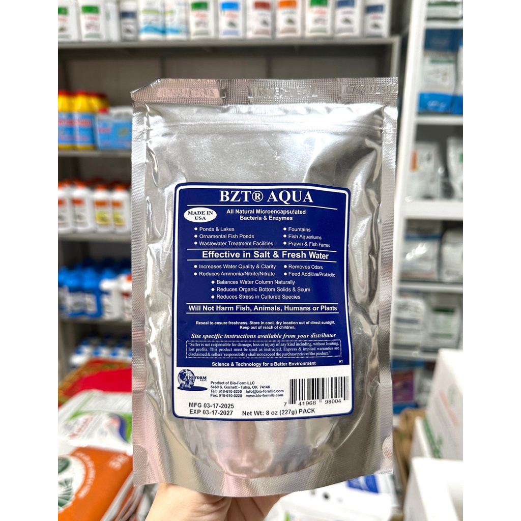 BZT AQUA - Men vi sinh xử lý nước (Gói 227g)