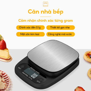 Cân tiểu ly điện tử nhà bếp mini định lượng 1g-10kg  0.1g-5kg độ chính xác cao màn hình LCD sắc nét