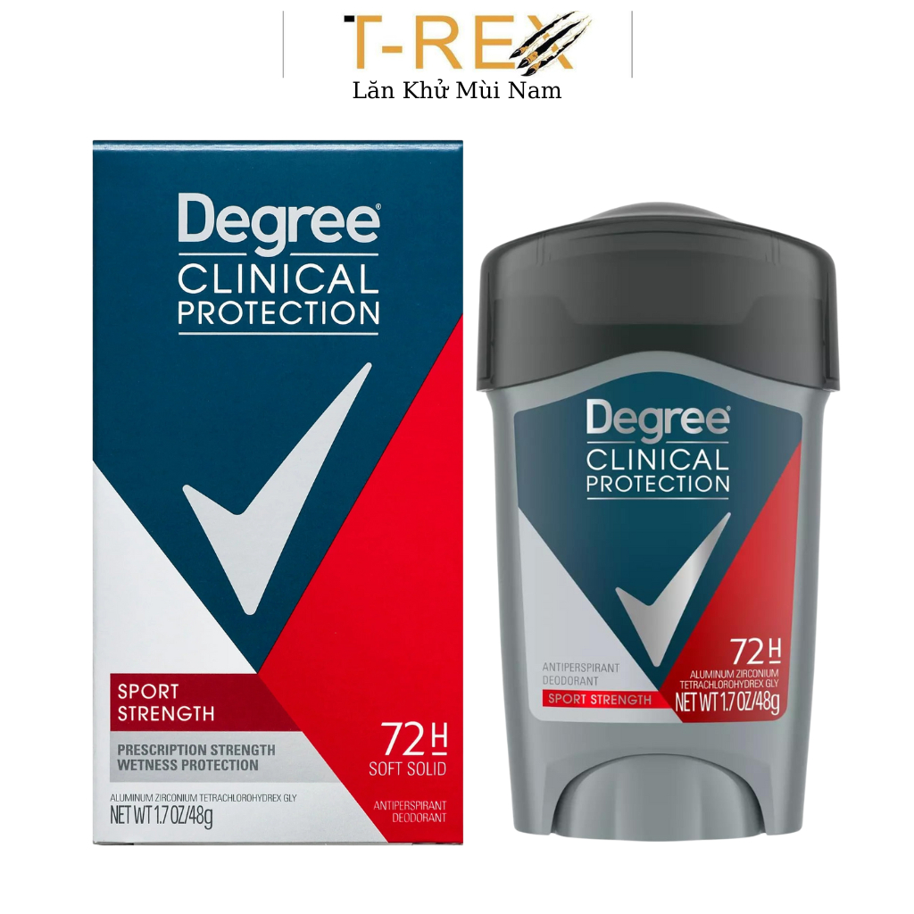 Lăn sáp khử mùi nam Degree Clinical Protection Sport Strength Antiperspirant & Deodorant chuyên chốn