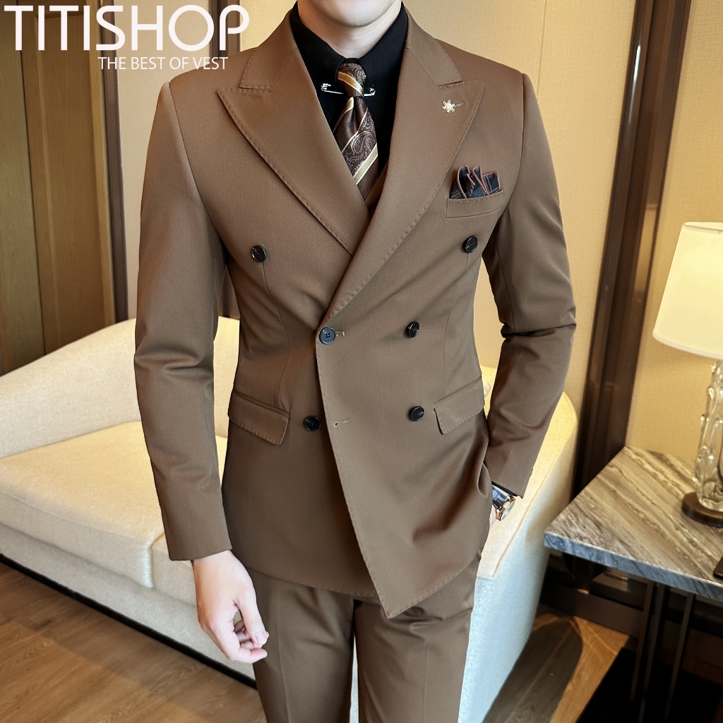 ( Hỏa tốc ) Áo Vest Nam , Suit nam , Blazer quý ông , Áo blazer nam , Bộ Vest nam Đẹp DHTXD175
