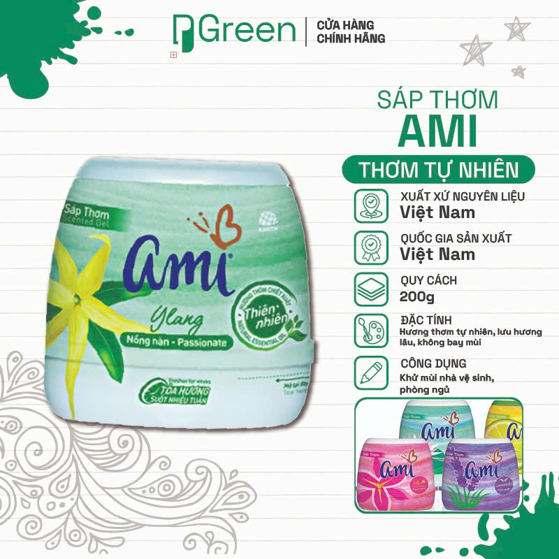 Sáp thơm Ami 200g-PGREEN