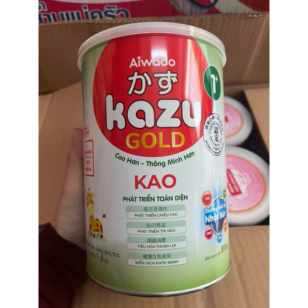 Sữa bột KAZU GOLD KAO 1+ 810g date 2.2027