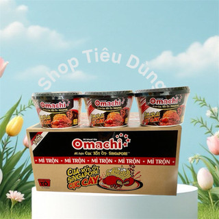 Thùng 12 Tô Mì Trộn Omachi Cua Xốt Ớt Singgapore