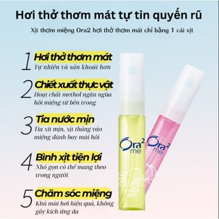 Xịt Thơm Miệng SUNSTAR Ora2 Giữ Hơi Thở Thơm Mát