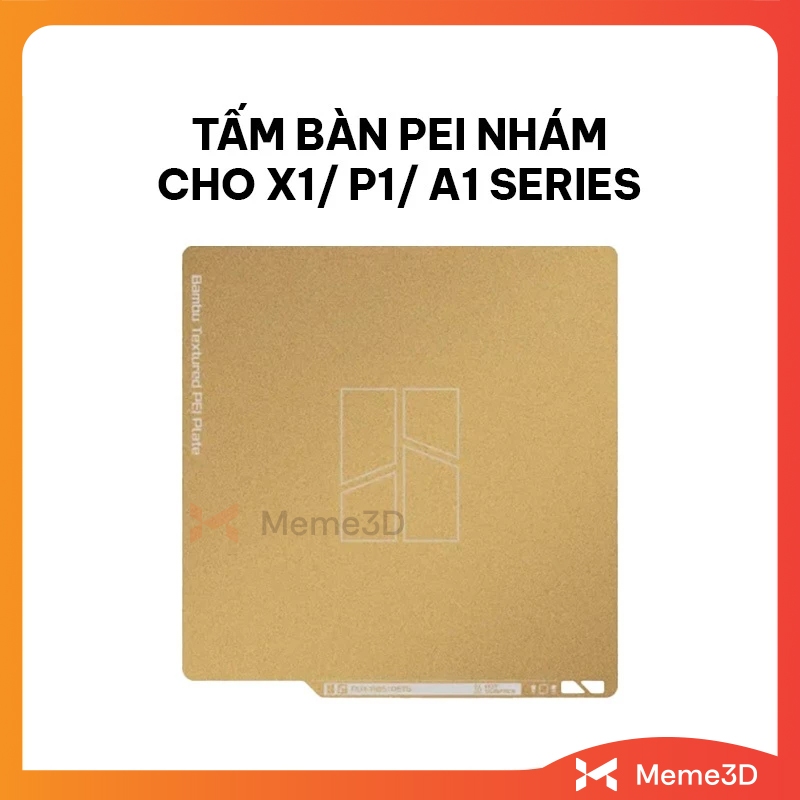 Tấm Bàn PEI Nhám Hãng Bambu Lab (Textured PEI Plate)