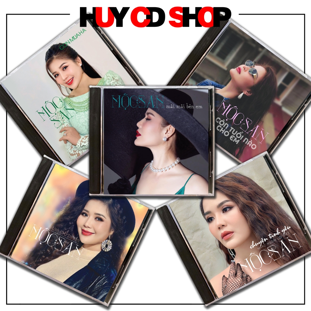 Đĩa CD Mộc San hát nhạc sang trữ tình lãng mạn Hoà âm guitar mộc Acoustic Đĩa lòng Trắng