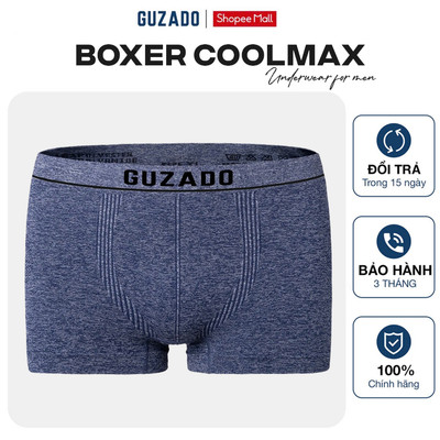 [HÀNG TẶNG]Quần Boxer Nam Guzado Cao Cấp Dệt Không Đường May Thoáng Khí Hút Ẩm Cực Tốt Co Giãn 4 Chiều GBX05-GIBX25A005