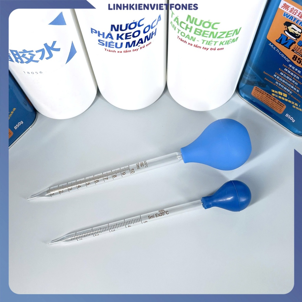 Pipet thủy tinh, ống hút dung dịch có chia vạch (5ml | 10ml)