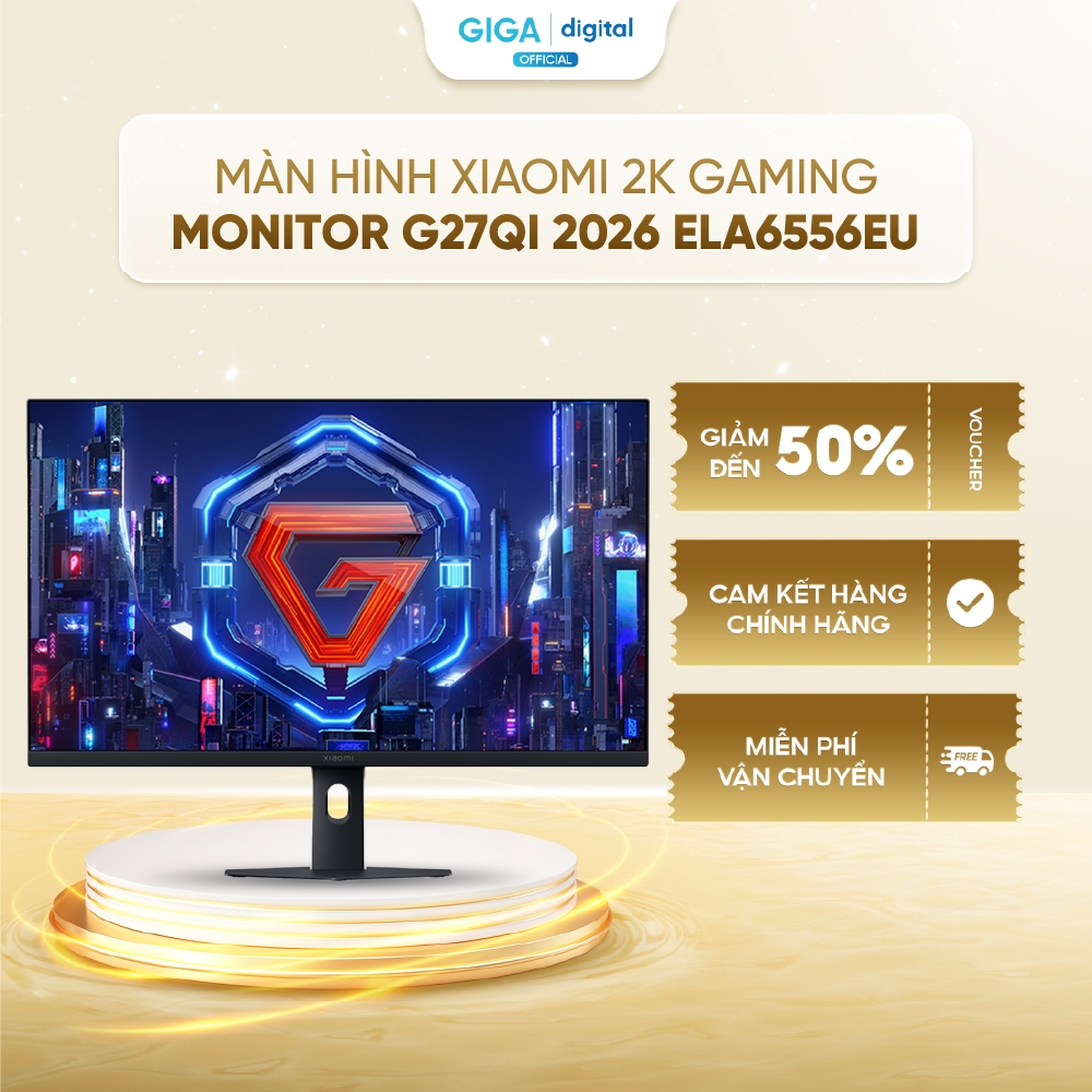 Màn hình Gaming Xiaomi 2K Gaming Monitor G27Qi 2026 ELA6556EU - Màn hình LCD IPS - Tần số quét 200Hz