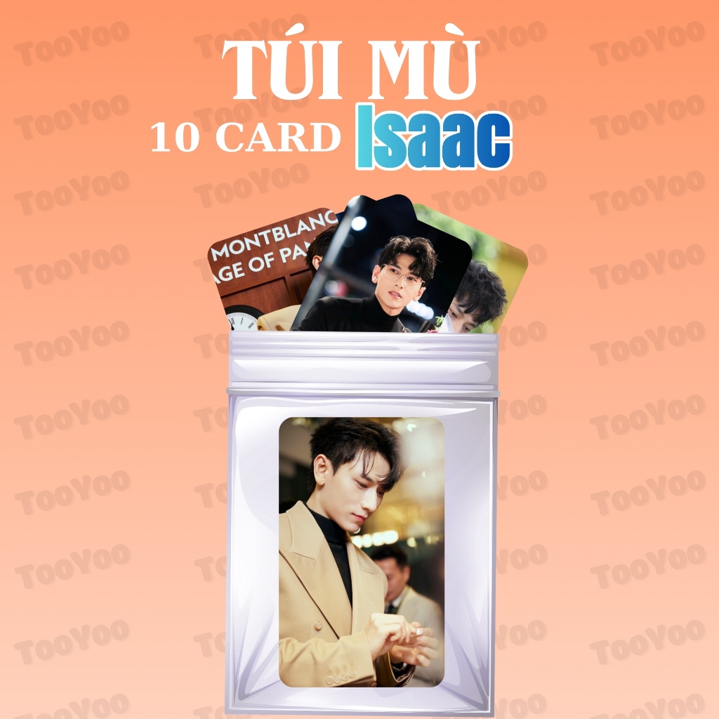 Túi mù gồm 10 card Isaac ATSH bo góc không trùng TooYoo CARD0059