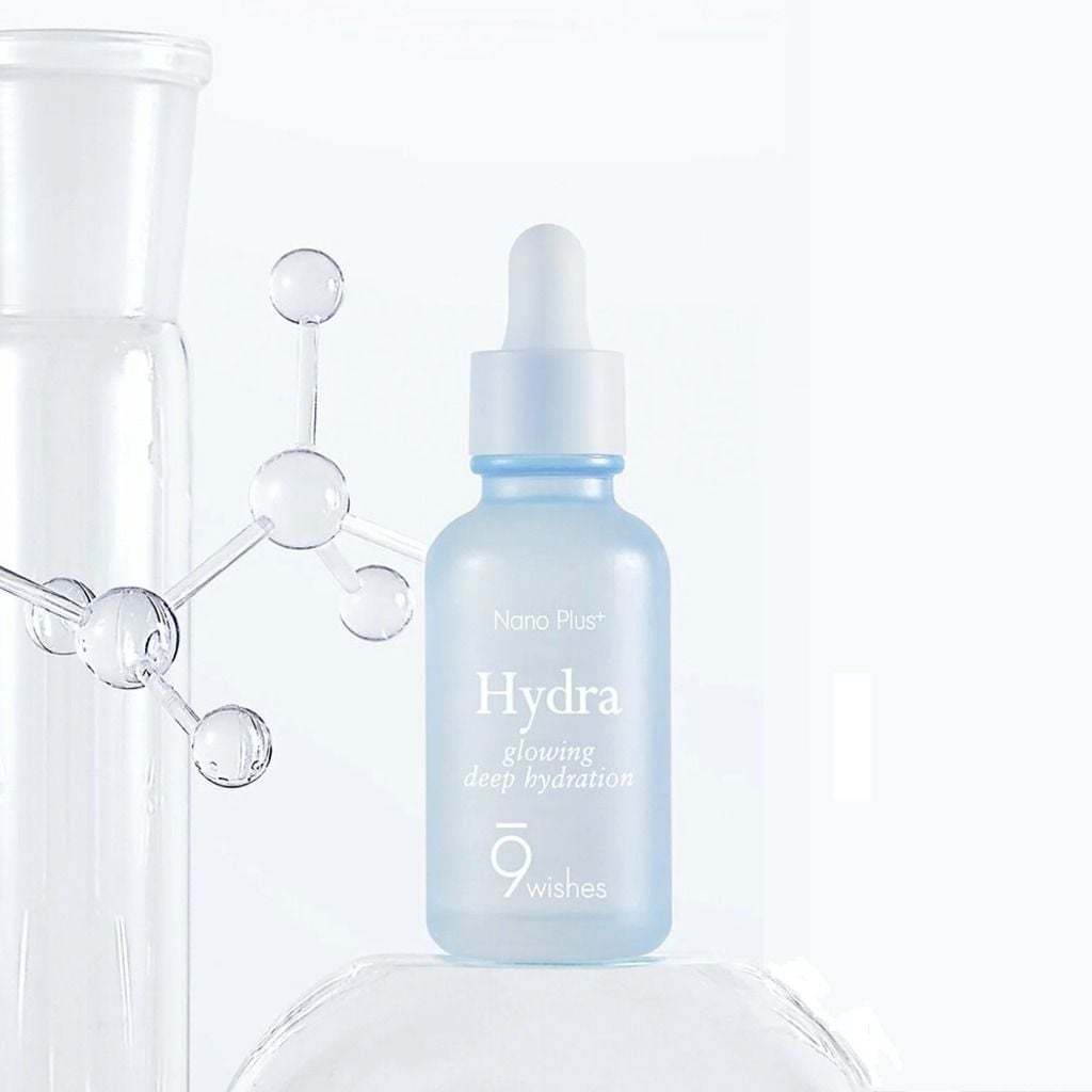 Tinh Chất Dưỡng Ẩm 9Wishes Hydra Ampule Nano Plus+ 30ml - Dưỡng Ẩm Sâu, Thẩm Thấu Nhanh