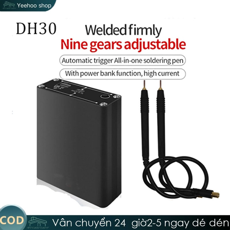 DH30 img Máy Hàn Điểm Pin 18650 Tự Làm Với Đèn LED Máy Hàn Điểm Mini Cầm Tay Cầm Tay Với Bút Nhả Nha