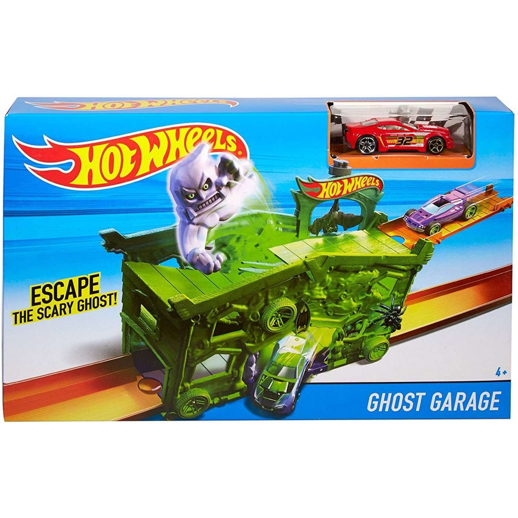 Set Đồ chơi Hot Wheel Hot Wheels City Ghost Garage Die-Cast Car Playset.