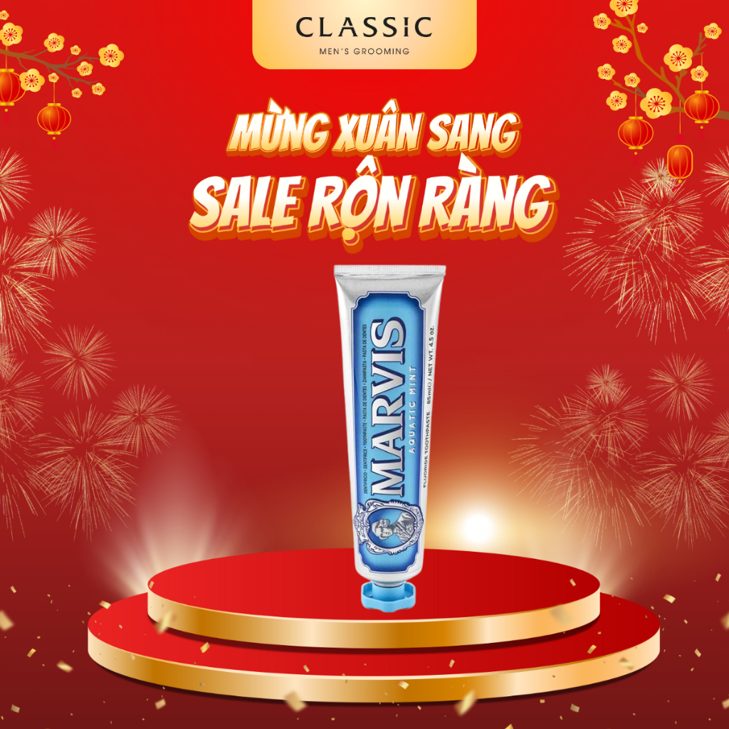 Kem Đánh Răng Marvis Aquatic Mint