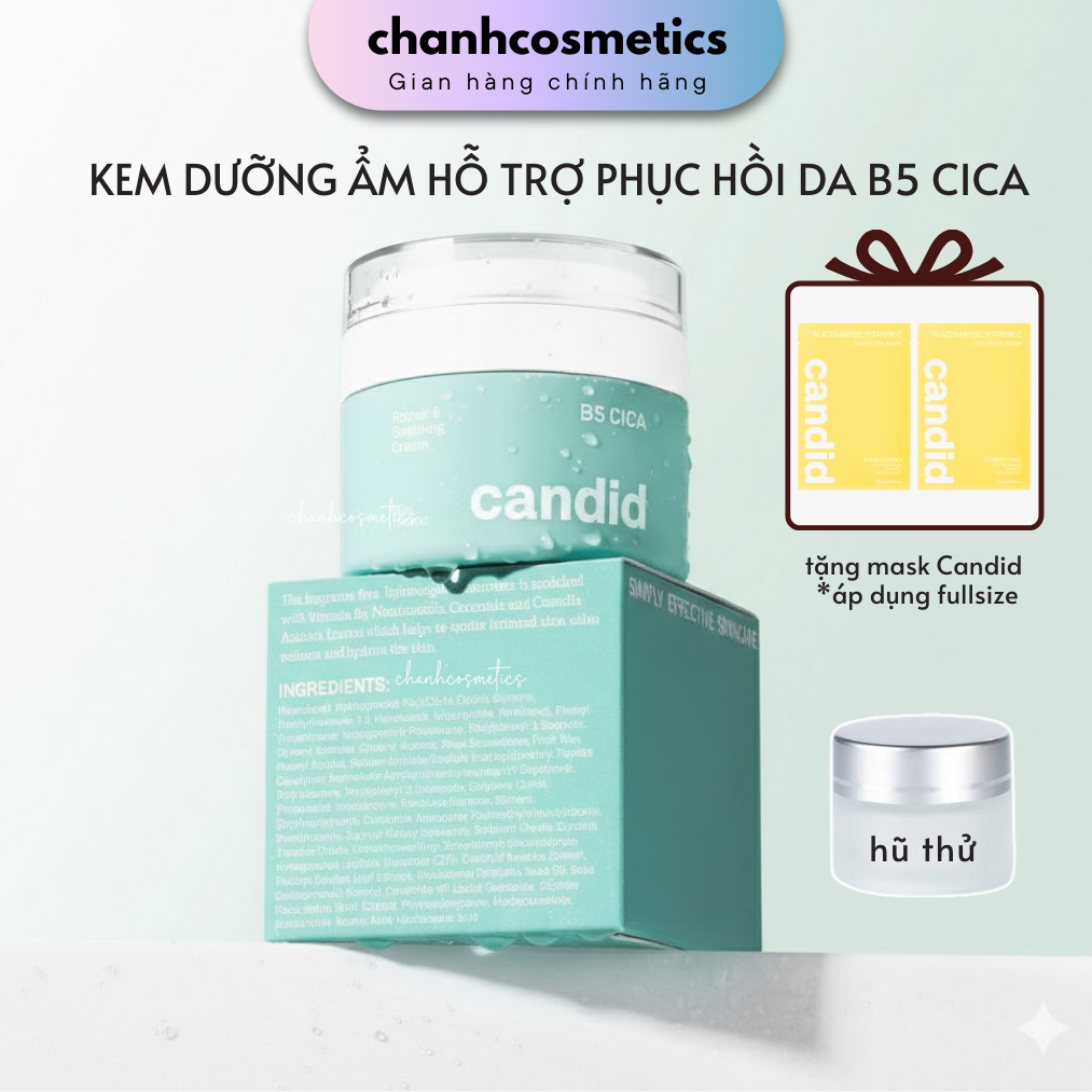 Candid B5 CICA Repair & Soothing Cream  50ml CHANH COSMETICS