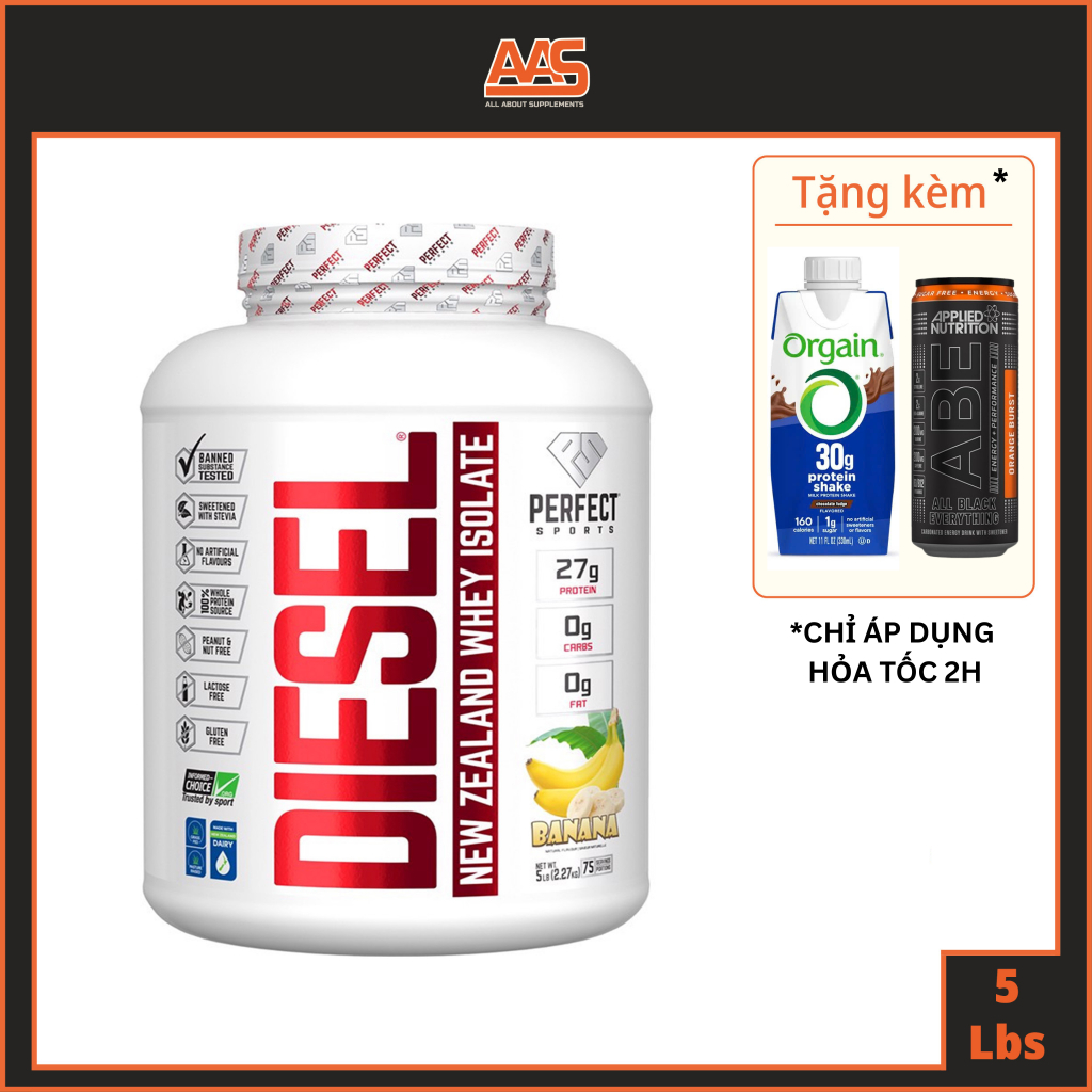 Diesel Whey Protein Isolate 5LBs New Zealand Grass-fed