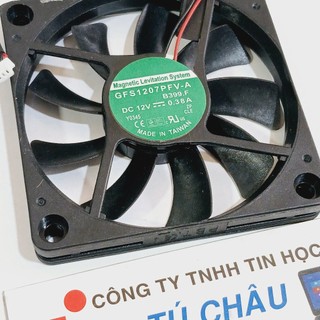 Quạt 7Cm , dày 1Cm / Điện áp DC 12V, Loại 2 dây 2 Pin hoặc 2 dây 3 Pin (NEW)