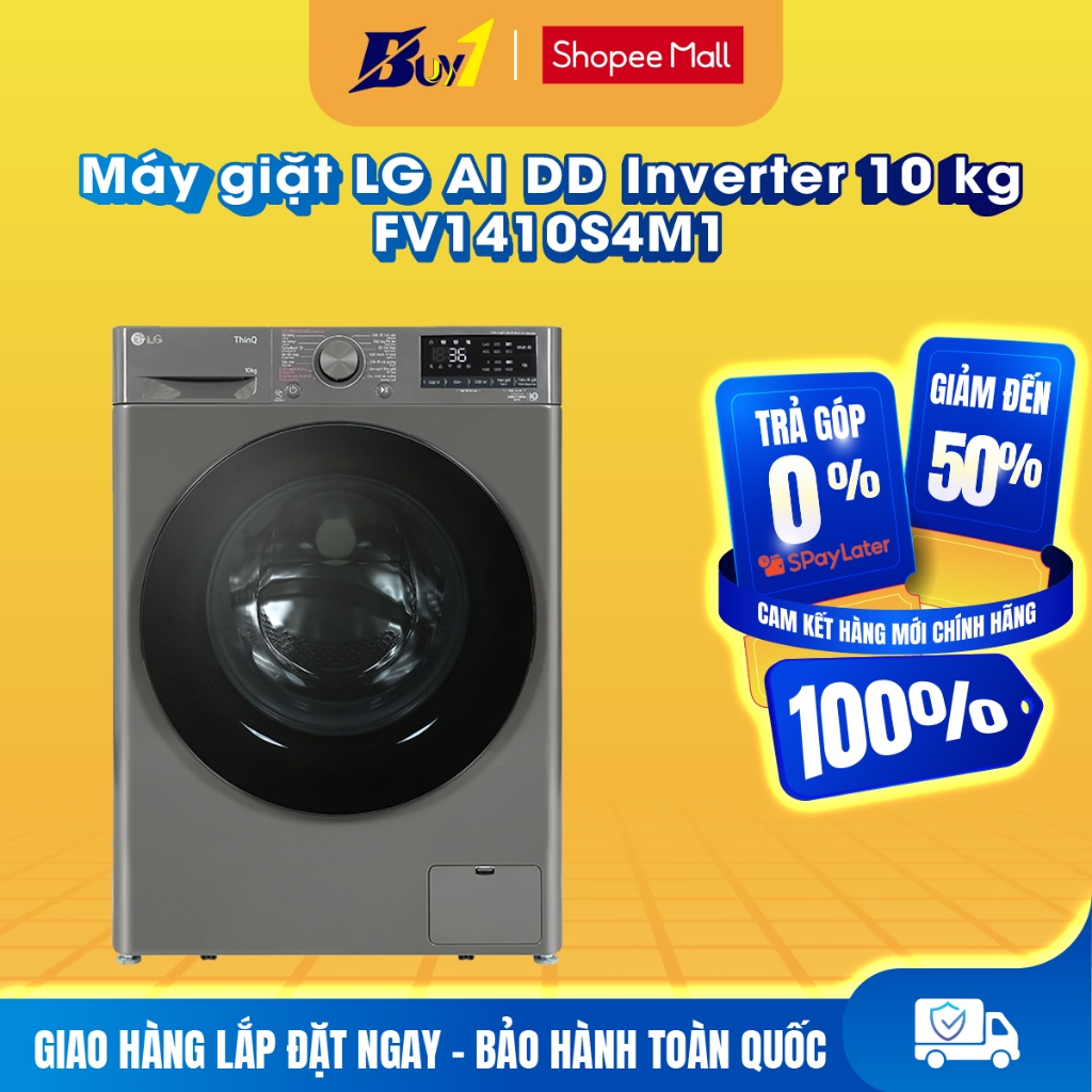 FV1410S4M1 - Máy giặt LG AI DD Inverter 10 kg FV1410S4M1 - Hàng chính hãng