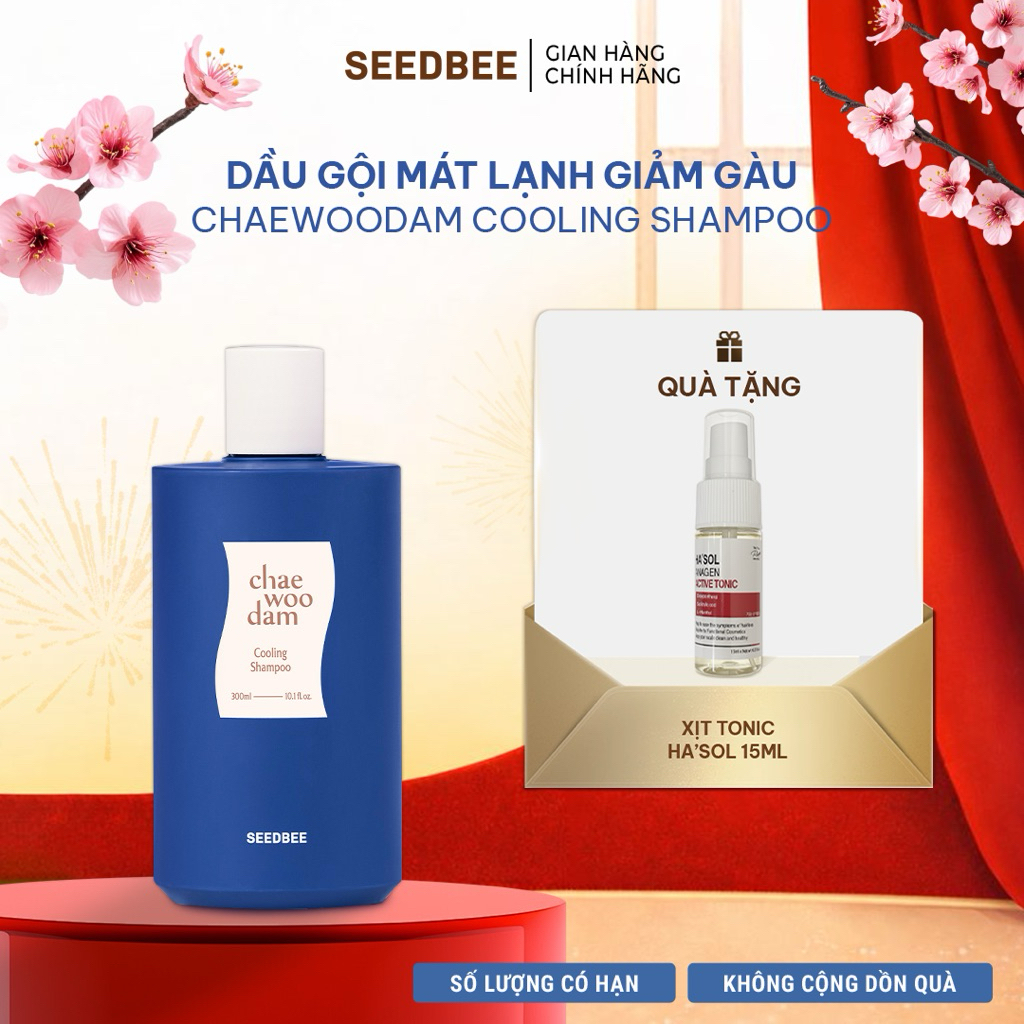 [SEEDBEE] Dầu Gội Cho Da Đầu Gàu, Làm Mát Tức Thì Da Đầu, Cấp Ảm Cho Da Đầu, SEEDBEE CHAEWOODAM COOL