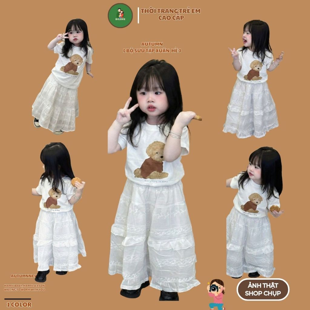 Áo Thun Cho Bé , Áo Thun Bé Trai Bé Gái Chất Liệu Cotton in Hình Dễ Thương | DILOVE - Áo Thun Ngắn T