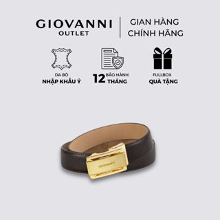 [FULLBOX] Dây Lưng Nam GIOVANNI Mặt Trượt Bản Da bò Saffiano Cao Cấp GBL0400