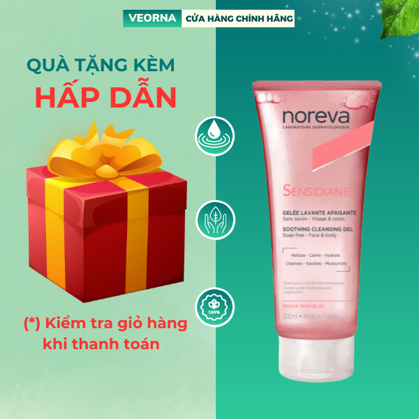 Sữa Rửa Mặt Cho Da Nhạy Cảm Noreva Sensidiane Soothing Cleansing Gel