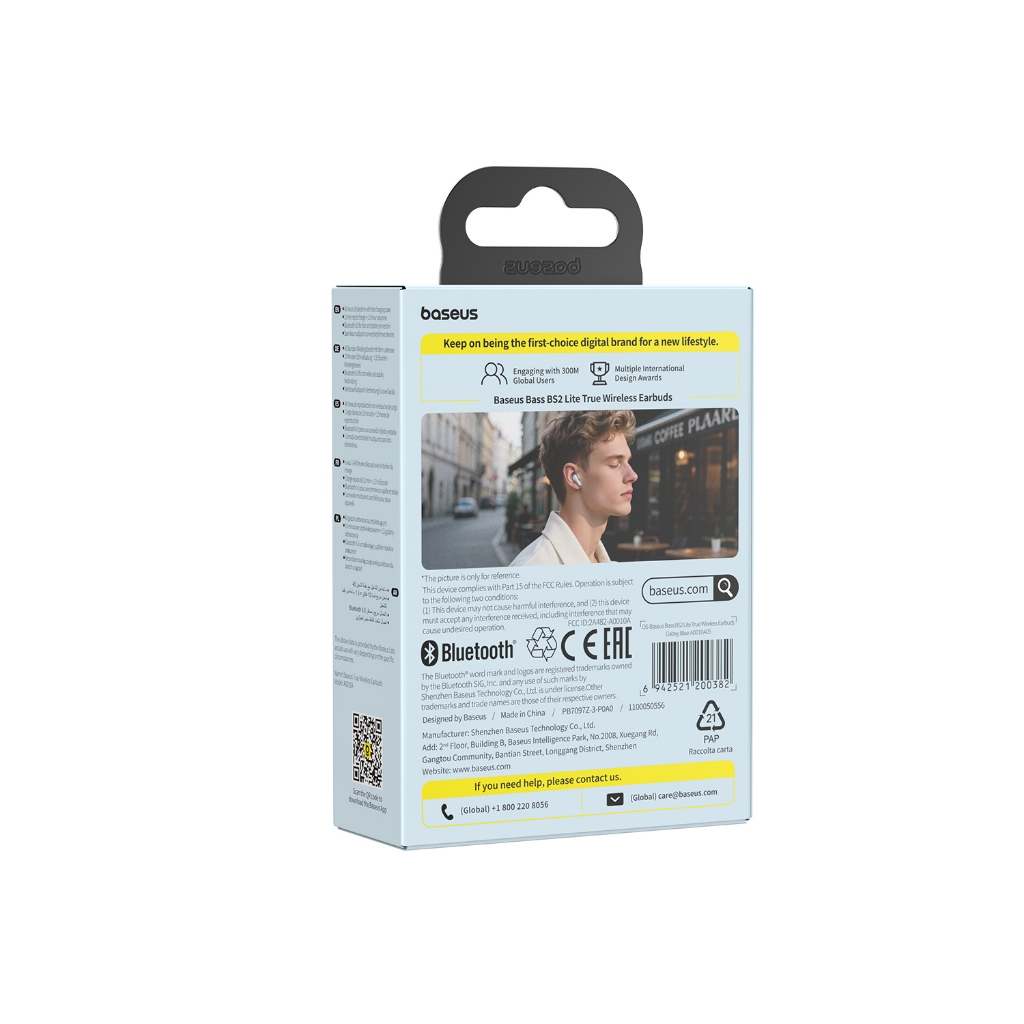 [Giá Sinh Viên - Chọn Là Mê!] Tai Nghe Baseus Bass BS2 Lite Bluetooth 6.0 &2 Mic AI Call Rõ, Nghe Nhạc, Tập Luyện Cực Đã | BigBuy360 - bigbuy360.vn