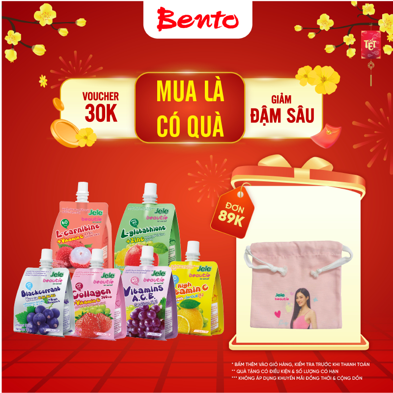 (QUÀ TẶNG ĐƠN 84K)1 Gói Nước Ép Thạch Đẹp Da Giữ Dáng Jele - Bổ Sung Collagen, Ít Calo Cho Nàng (150