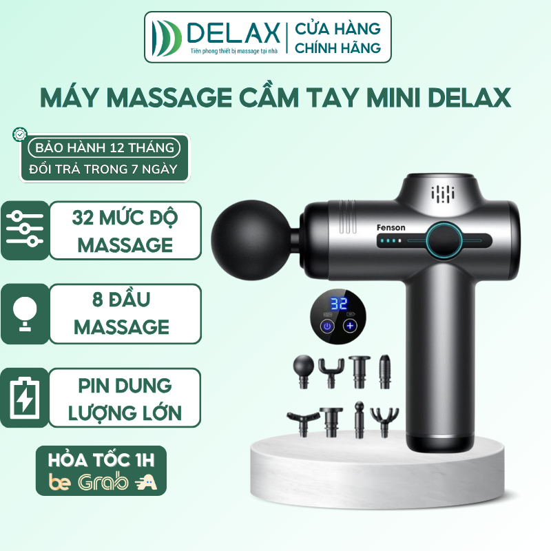 Súng Massage Mini DELAX SMS07 – Máy Massage Cầm Tay Toàn Thân, Giảm Nhức Mỏi