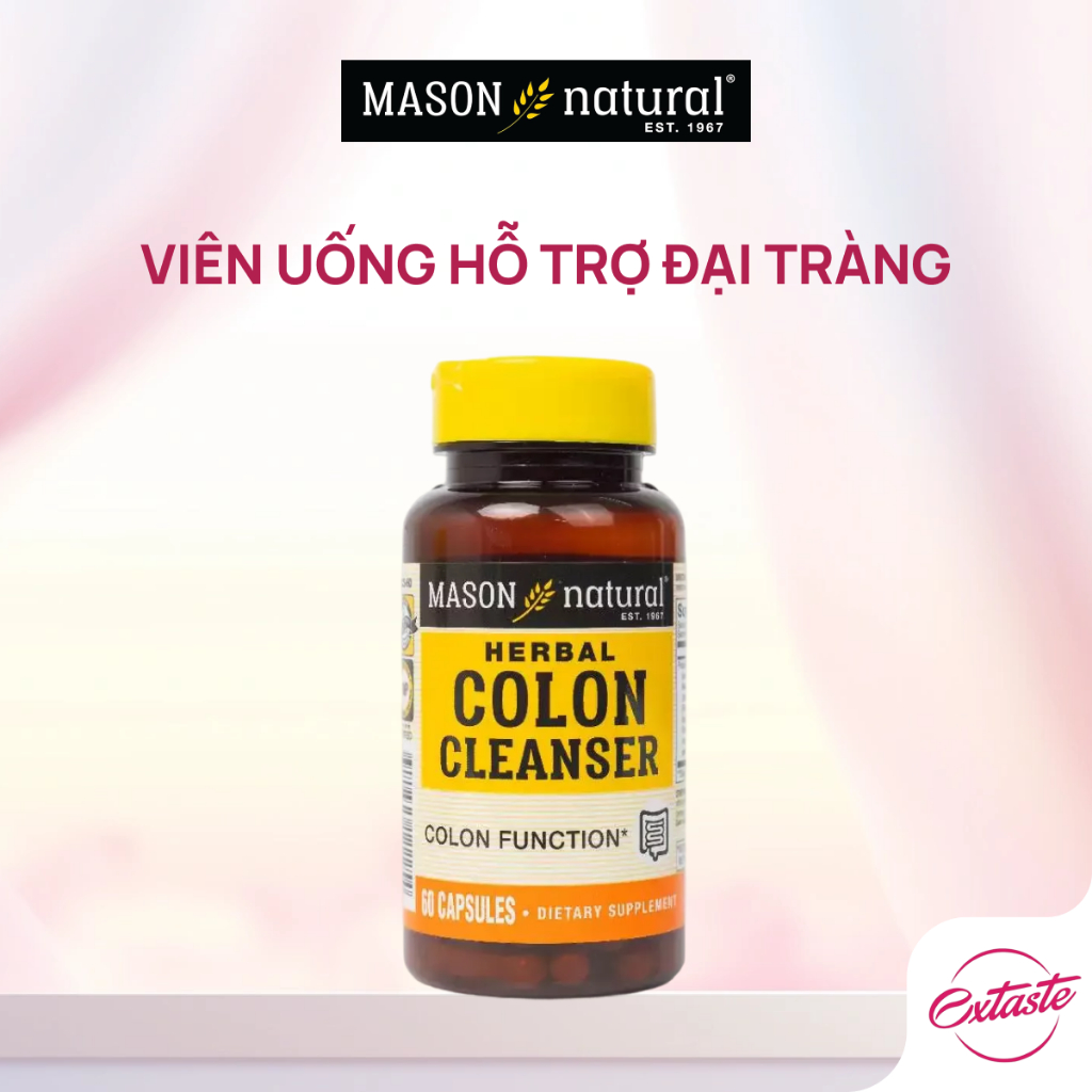 Viên uống hỗ trợ đại tràng Mason Natural Colon Herbal Cleanser 60/ 100 Viên