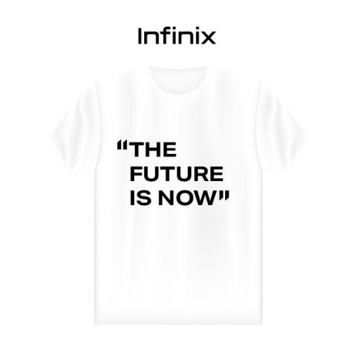 [QUÀ TẶNG KHÔNG BÁN] Áo thun Infinix | T-Shirt unisex “The Future Is Now”