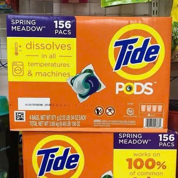 Set viên giặt thơm quần áo Tide Pods Liquid Laundry Detergent Pacs 156Viên