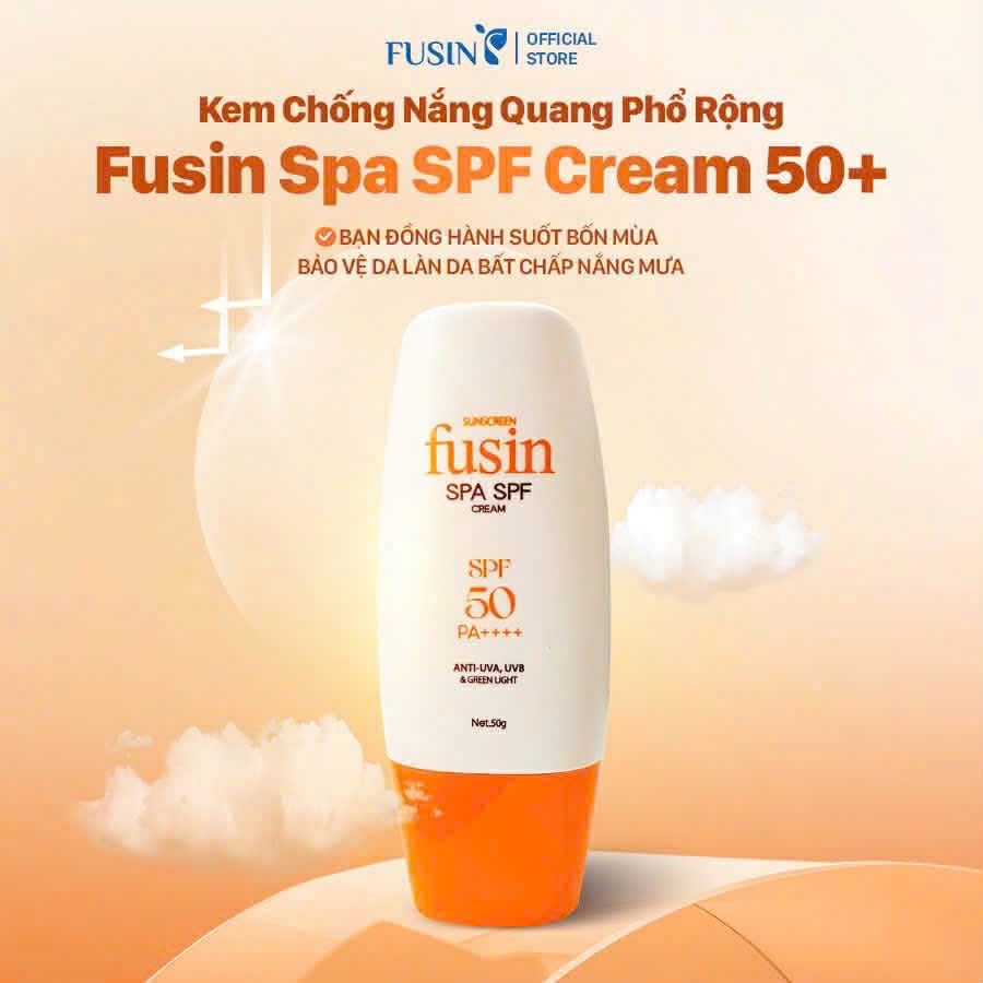 Kem Chống Nắng Quang Phổ Rộng Fusin Spa SPF Cream 50+