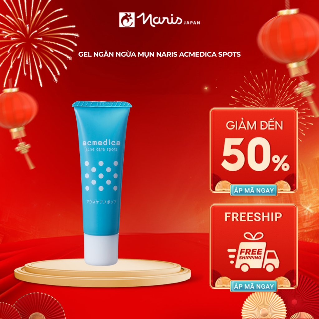 Gel ngừa mụn & sẹo thâm Naris Acmedica Acne Care Spots 25gr