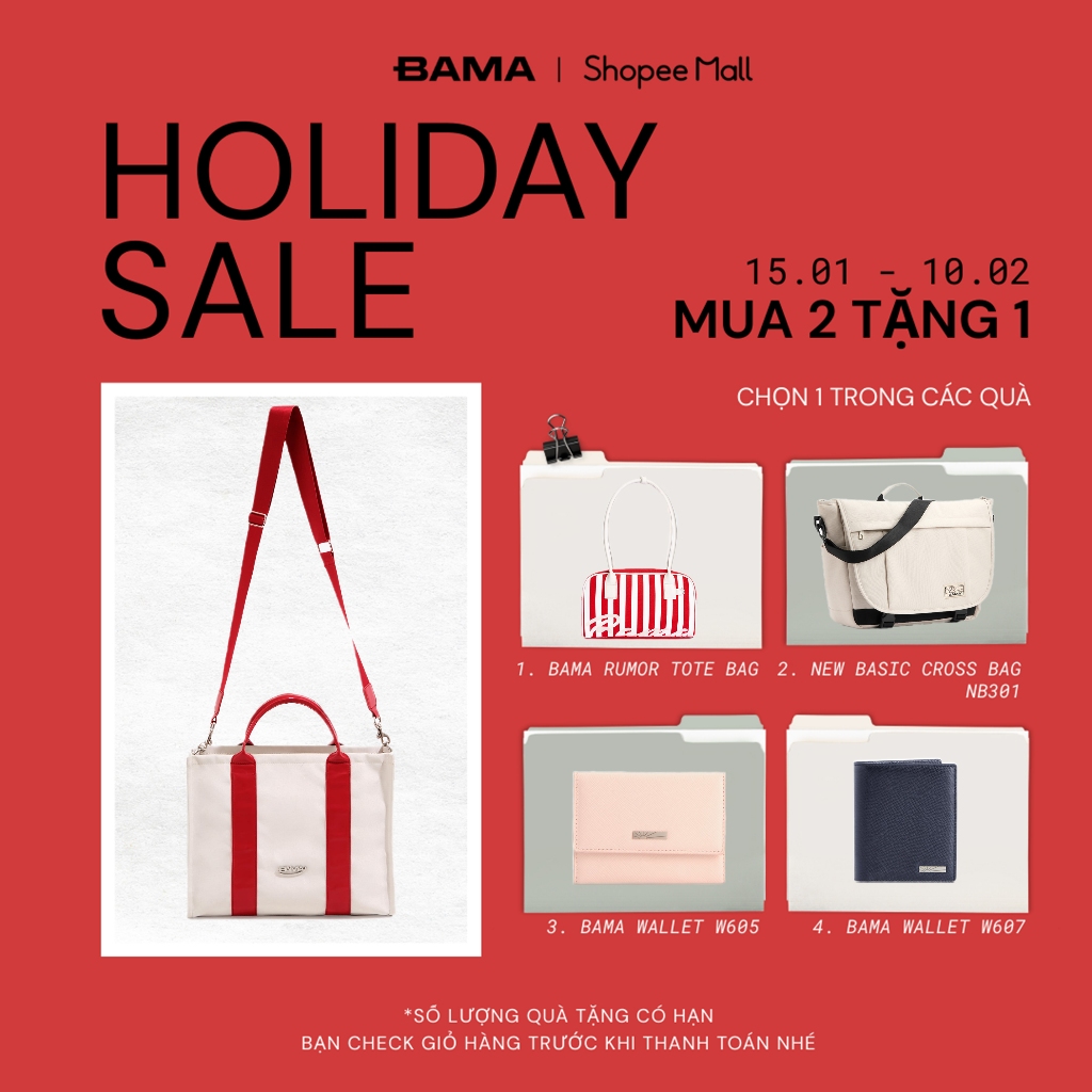 [MUA 2 TẶNG 1] Túi tote đeo vai nam nữ BAMA SMALL TALK Tote Bag chống nước nhiều ngăn đi chơi dạo ph