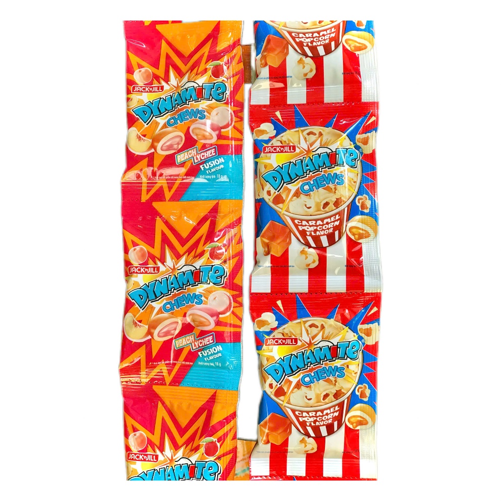 Kẹo Nhai Viên Dynamite Chews (Dây 10 gói x 18g)