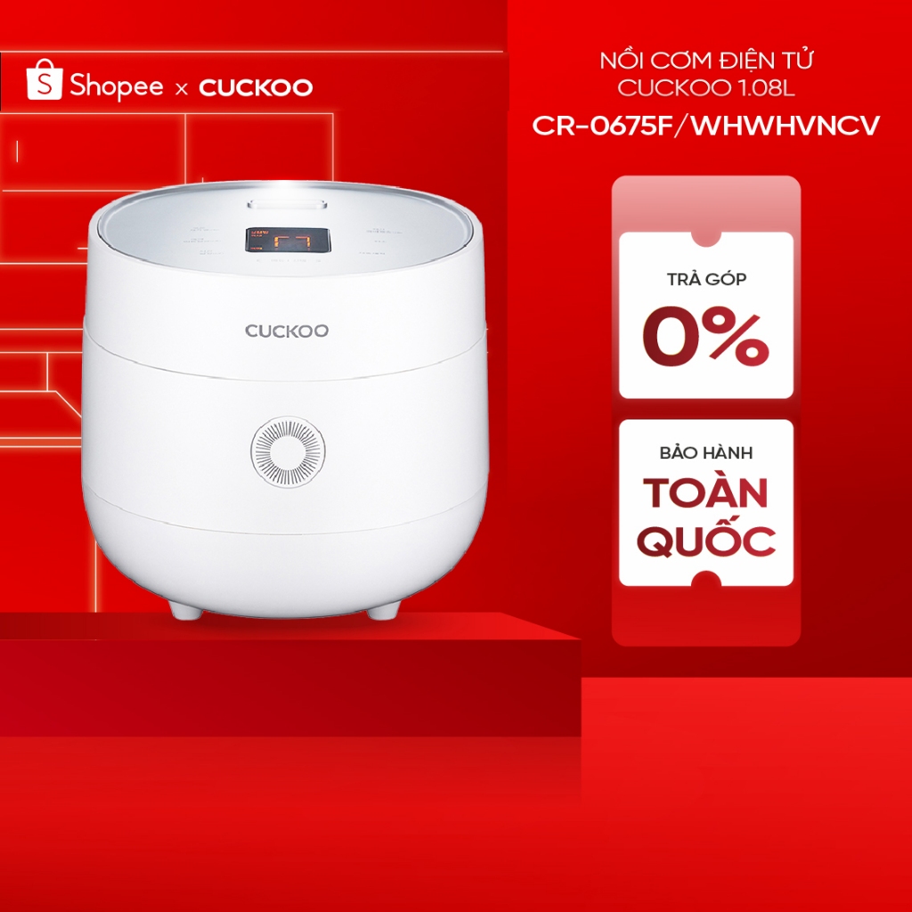 Nồi cơm điện tử Cuckoo CR-0675F - 1.08L chính hãng
