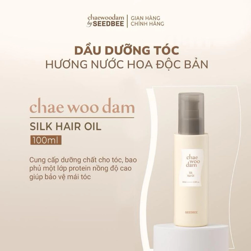 [Chiết-Gốc] Dầu dưỡng tóc hương nước hoa Seedbee Silk Hair Oil phục hồi tóc bóng mượt