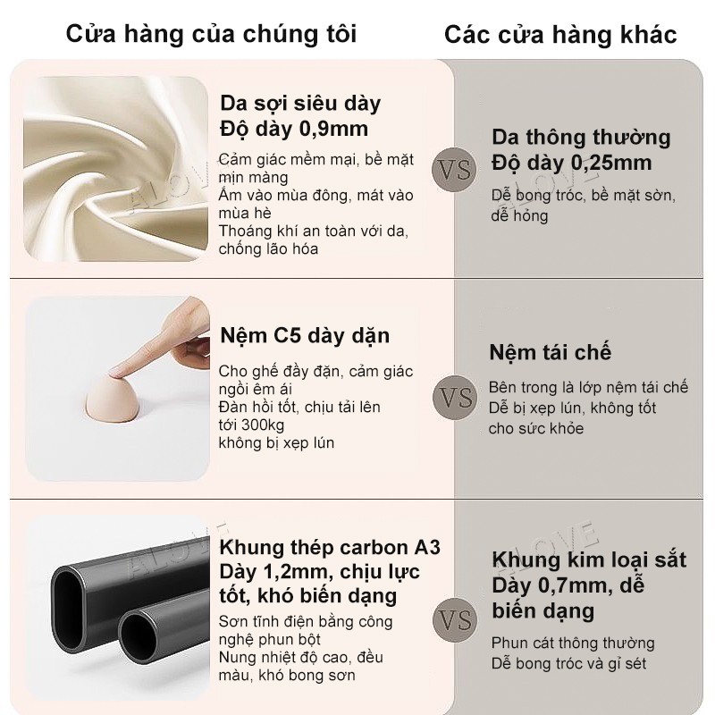 ALOVE Ghế ăn phong cách Bắc Âu hiện đại tựa lưng êm ái chân sắt chắc chắn đệm ngồi dày | BigBuy360 - bigbuy360.vn