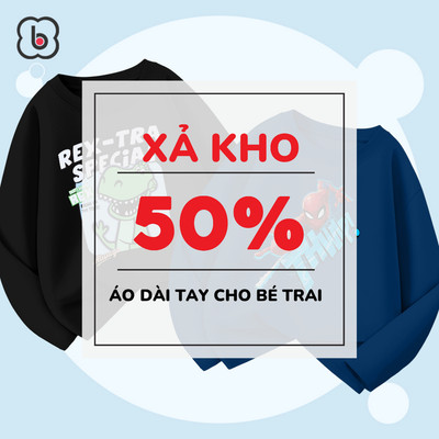 [XẢ KHO] Áo thun thu đông bé trai BabyloveGO áo dài tay cho bé chất thun cotton in hình ngẫu nhiên