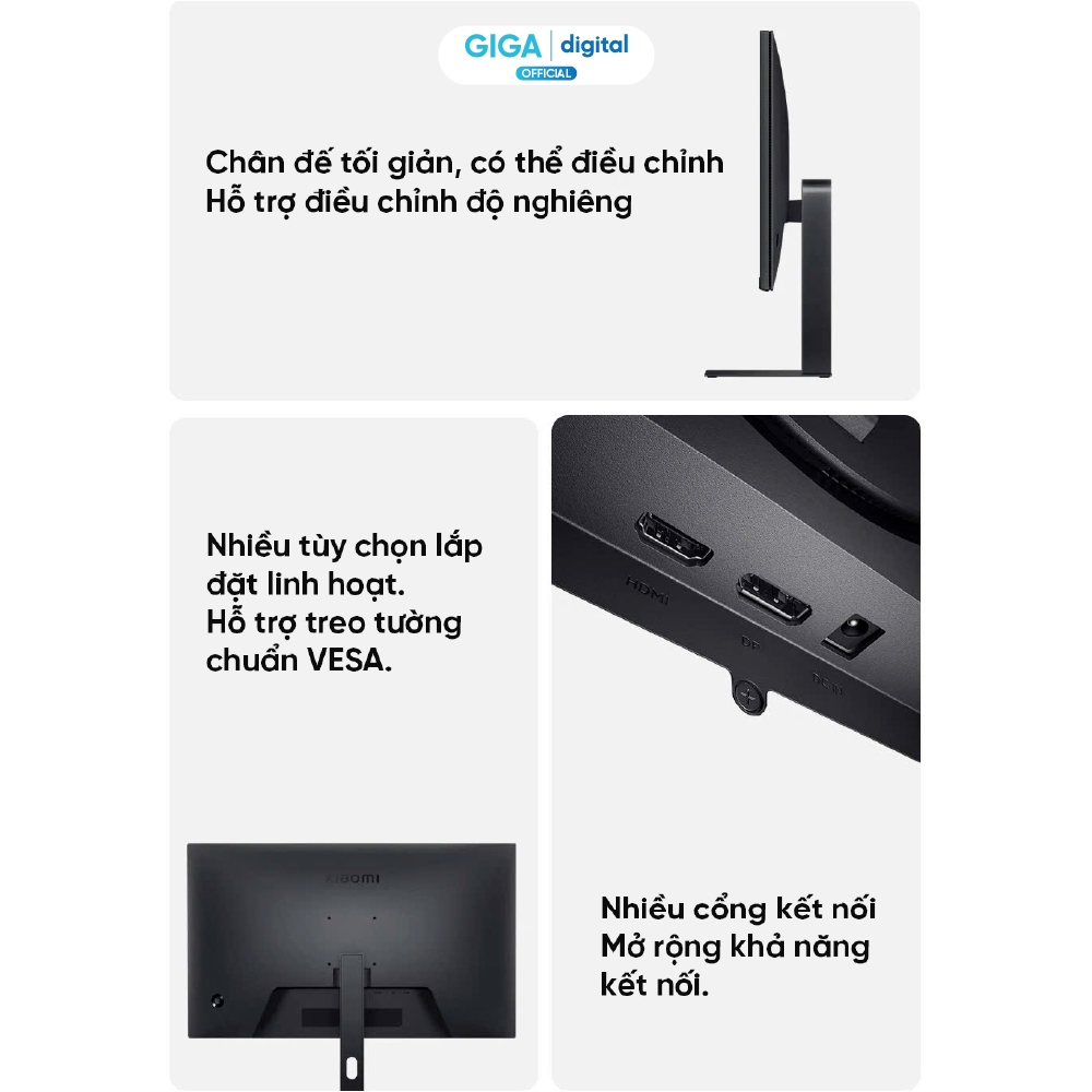 Màn hình máy tính Xiaomi Monitor A24i 2026 ELA6416EU - Màn hình 23.8 inch Full HD - Tấm nền IPS | BigBuy360 - bigbuy360.vn