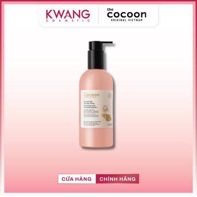 Sữa rửa mặt sen Hậu Giang Cocoon an toàn, dịu nhẹ giảm mụn, làm sạch bã nhờn 310ml