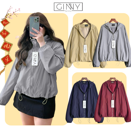 Áo khoác dù Orange CG-02 chống nắng - tia UV | Tone màu basic dễ phối | Túi trong túi ngoài nón rộng