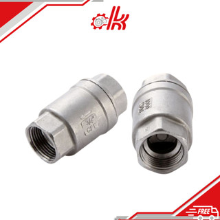 Van 1 chiều lò xo inox 304 - Van Chống Hồi Nước, Hơi, Hóa Chất Ren Trong