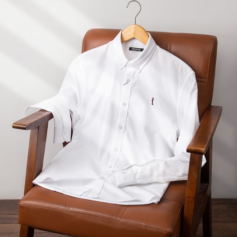 Áo sơ mi dài tay nam OXFORD SHIRT  TORANO trơn lịch sự, phong cách nam tính | BigBuy360 - bigbuy360.vn