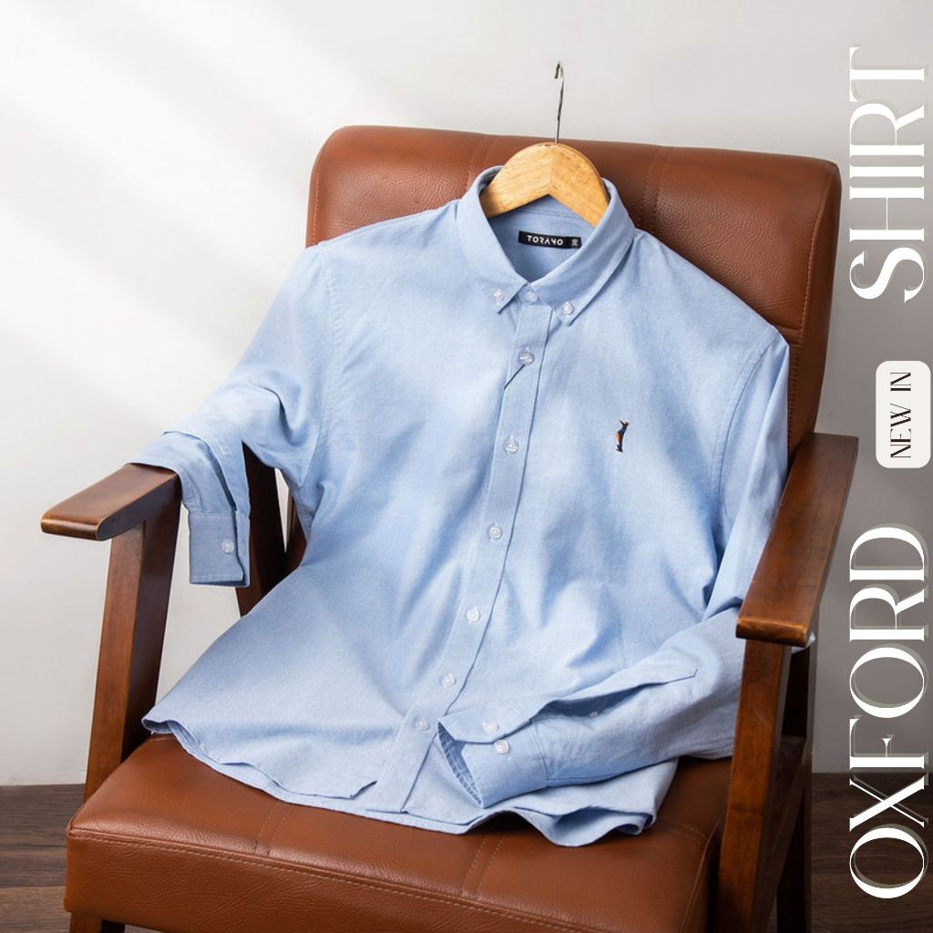 Áo sơ mi dài tay nam OXFORD SHIRT  TORANO trơn lịch sự, phong cách nam tính | BigBuy360 - bigbuy360.vn