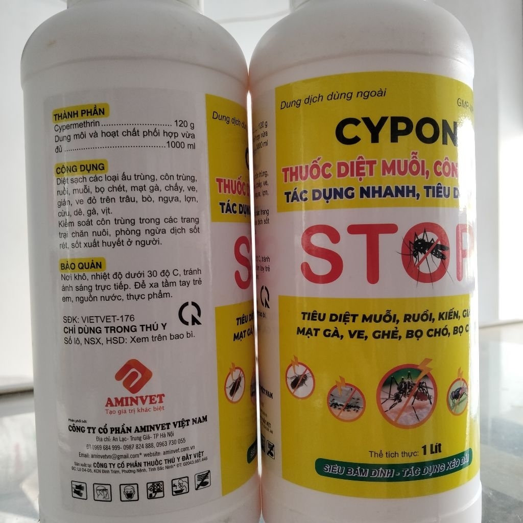 Diệt muỗi, kiến, gián, mối CYPON 120ec 1L hiệu quả tức thời